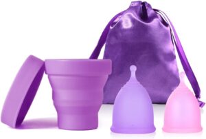 Menstrual Cups with Collapsible Sto...