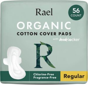 Rael Pads for Women, Organic Cotton...