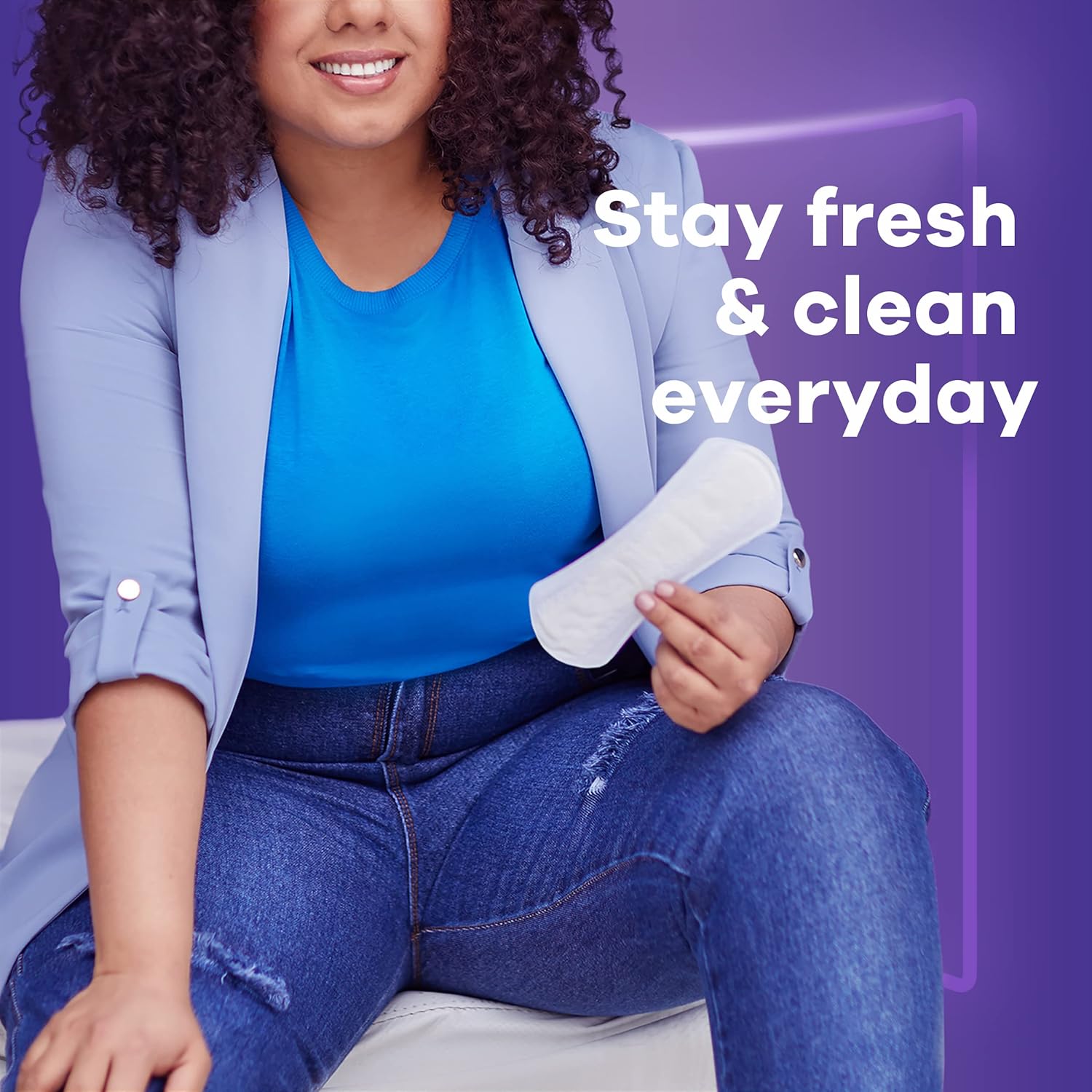 Always Panty Liners for Women Anti-Bunch Xtra Protection Daily Liners, Long, Unscented, 108 Count - Image 2