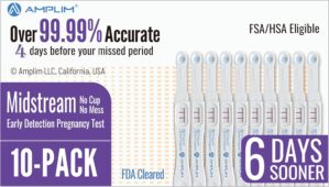 Amplim Midstream Pregnancy Test Sti...