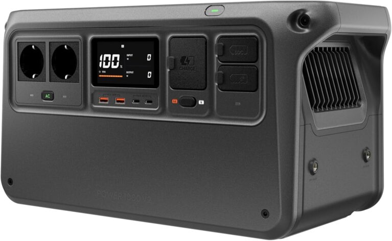 DJI Power 1000 V2 Tragbare Power Station 1024 Wh, 2600 W Power Station Solar, LiFePO4-Akku, kompakte Größe, Schnellladung in 37 Minuten von 0 % auf 80 %, elektrischer Generator für Camping/Haus/Wohnmobile