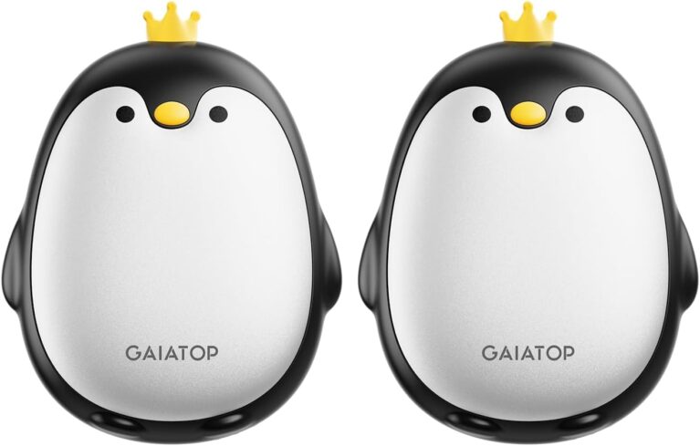 Gaiatop Elektrische Handwärmer, 2 Stück, 3 Heizmodi, magnetische tragbare Taschenwärmer, wiederverwendbar, Outdoor-Camping-Handwärmer, Wander-Gadgets, Jagdzubehör, Geschenk für Damen und Herren