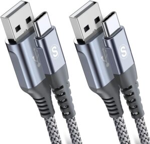 2er-Set USB-Typ-C-Kabel, 3 m, 3,1 A...