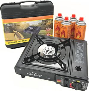TW24 Camping Gaskocher mit Grillpla...