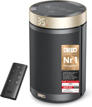 Dreo Energiespar-Heizlüfter, 34 dB...