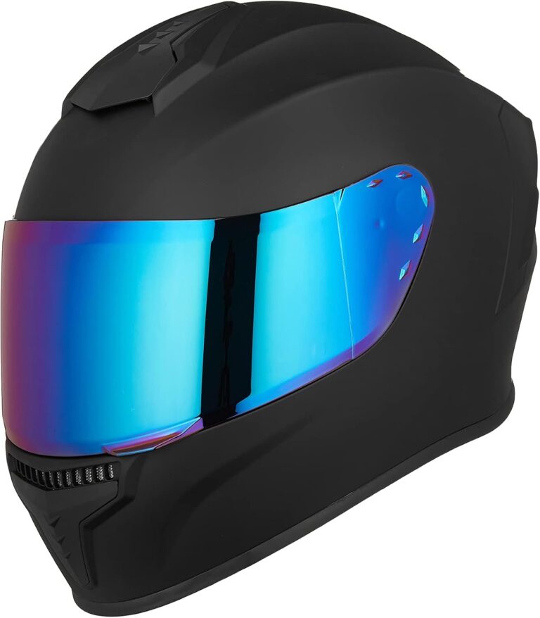 Full Face Motorcycle Helmet DOT Approved Adult Men Women MD-813 | Lightweight ABS/EPS, Tinted Visor, Multi-Vent, Washable Liner, Metal Buckle, Detachable Nose Guard, Street Bike/Motorbike Review