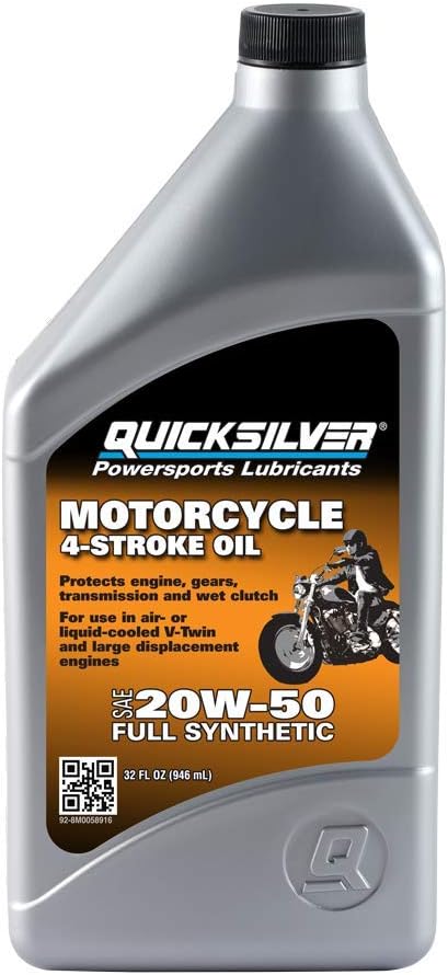 Quicksilver 20W-50 Full Synthetic Motorcycle Oil Review