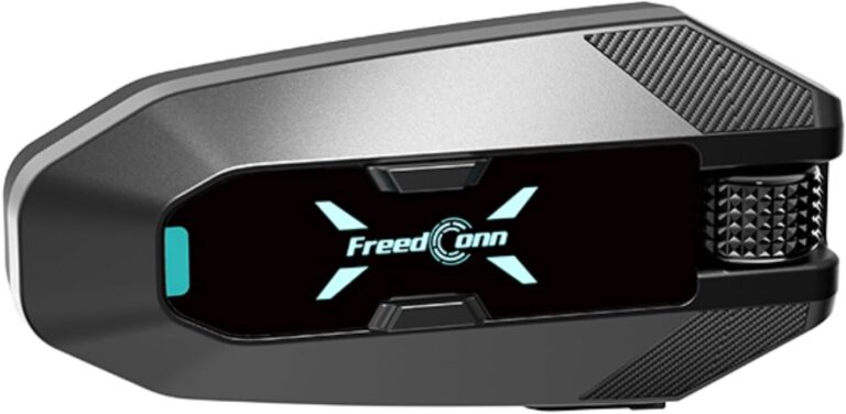 FreedConn FM10 Motorcycle Intercom Headset System, Helmet Intercom Communication Systems with IP67 Waterproof, AI Noise Cancellation, Auto-Join Mesh Network 2-24 Riders 1500-5000m Range Review