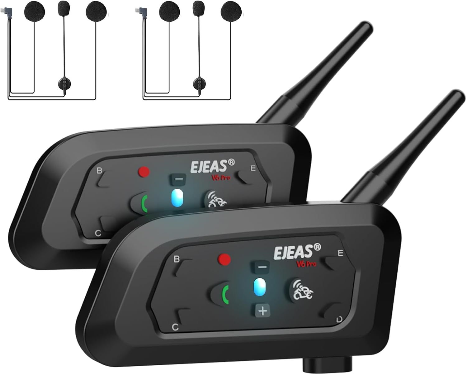 Novamente V6 Pro+ Review: 6‑Rider Bluetooth Intercom (2-Pack)