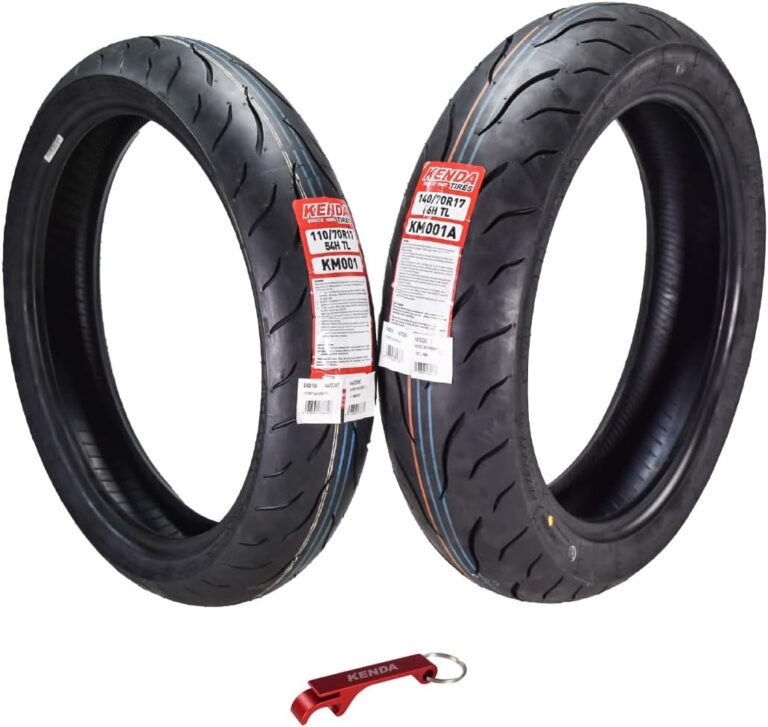 Kenda KM1 110/70R17 & 140/70ZR17 Sport Touring Motorcycle Tires 2-Pack | Two 4-ply radial tires for sport-touring motorcycles Ideal for all-weather traction, power delivery, & even wear w/ Keychain Review