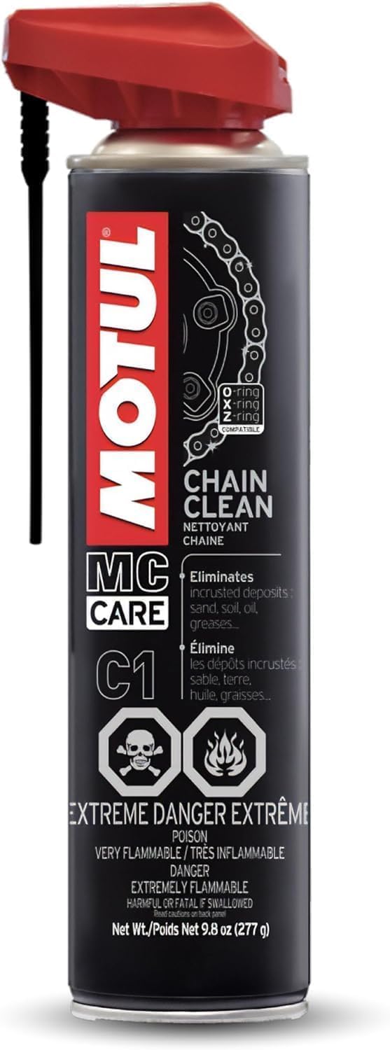 Motul C1 Chain Clean – Motorcycle Chain Cleaner for Dirt Bike, Street Bike, ATV, UTV & O-Ring/X-Ring Chains, Heavy Duty Degreaser Spray, Removes Grease & Grime Fast, 9.8 oz Review