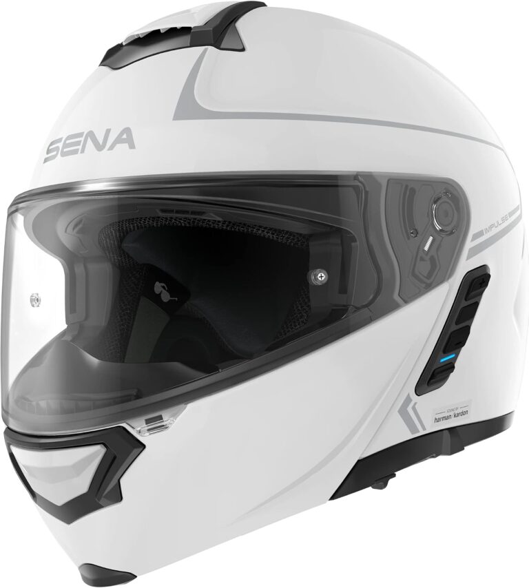 Sena Impulse Modular Motorcycle Smart Helmet (Gloss White, Large) Review