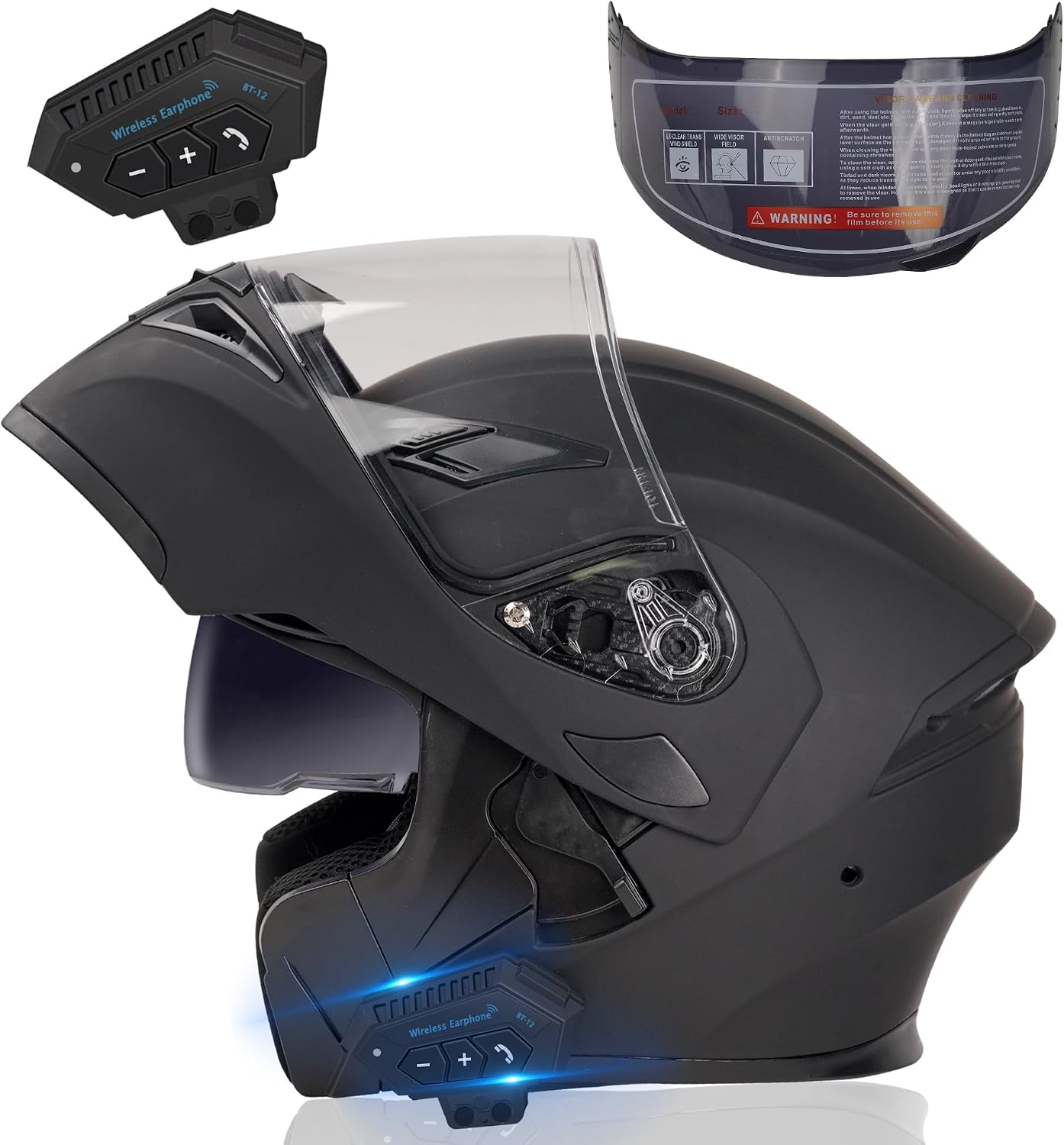 Bluetooth Modular Motorcycle Helmet (DOT, Dual Visor) Review