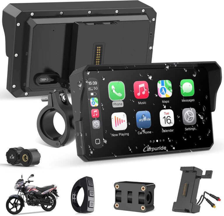 Carpuride 6.25-inch Motorcycle CarPlay Screen Review