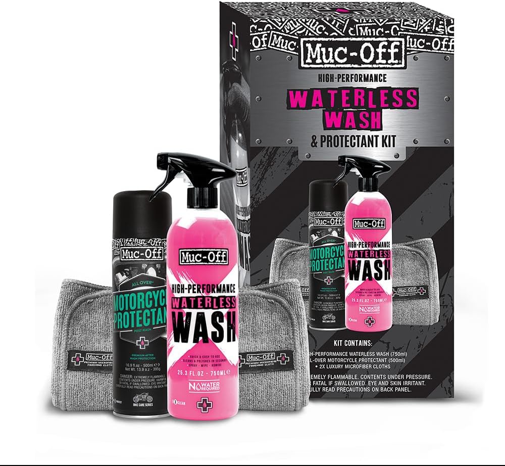Muc-Off Waterless Wash & Protectant Kit Review: Basic Motorcycle Cleaning Kit