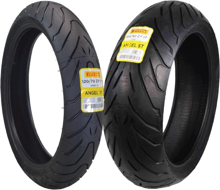 Pirelli Angel ST Motorcycle Tire Set 120/70ZR17 58W & 190/50ZR17 73W | High-Performance, Sport Touring, Excellent Grip on All Road Conditions, Unique Tread Design for Extended Mileage Capability Review