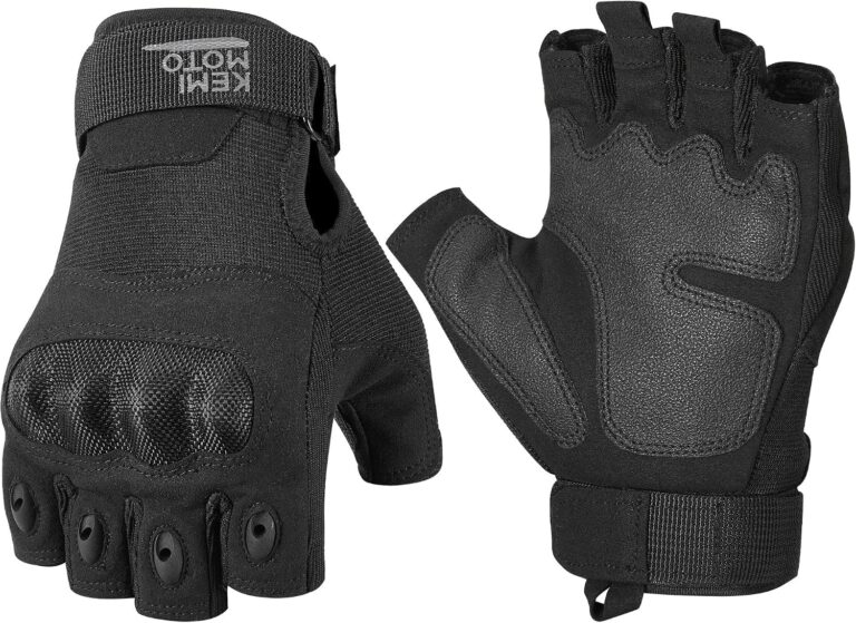 KEMIMOTO Fingerless Tactical Gloves vs KEMIMOTO Shell‑Knuckle Motorcycle Gloves — which is better for riders?