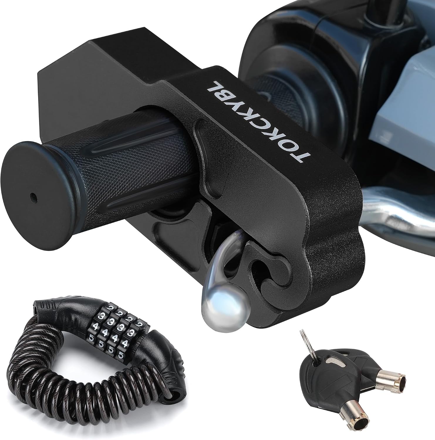 TOKCKYBL Motorcycle Lock Review: Handlebar & Helmet Security