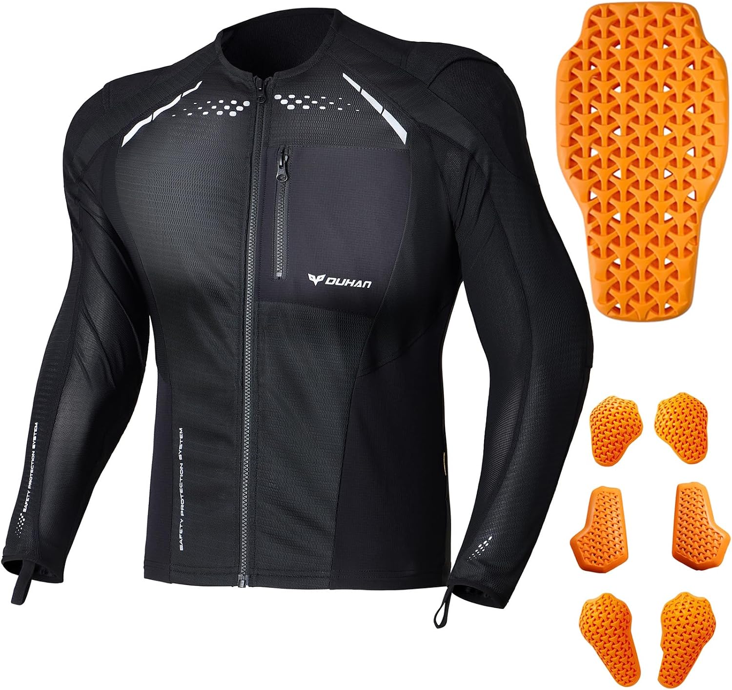 DUHAN Motorcycle Shirt Mesh Jacket Review: CE Level 2 Armor